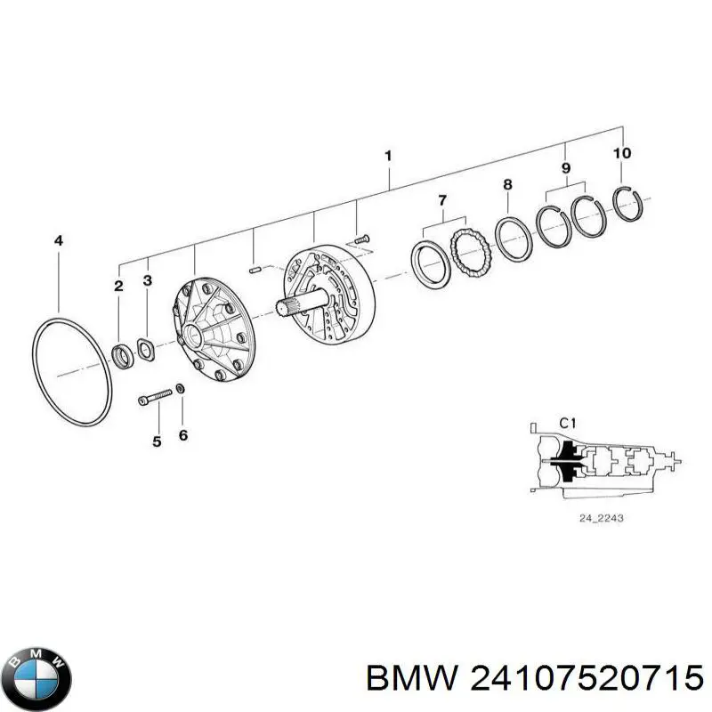 Ремкомплект АКПП Land Rover TZT500030 цена, от 7.39 USD