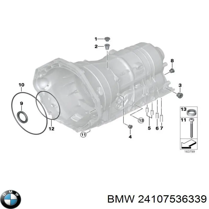 Ремкомплект АКПП BMW 24107536339
