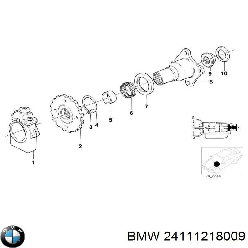 Купить 24111218009 BMW Передний сальник коленвала