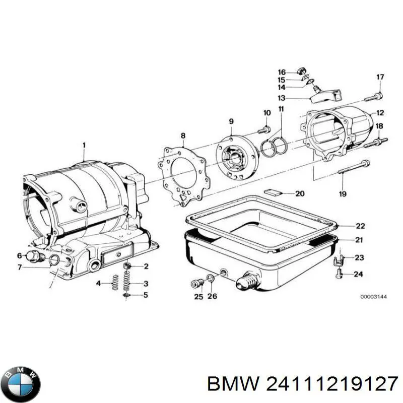 Купить 24111219127 BMW Прокладка поддона АКПП/МКПП