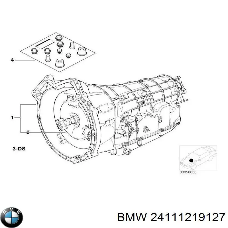 Прокладка поддона АКПП/МКПП 24111219127 BMW