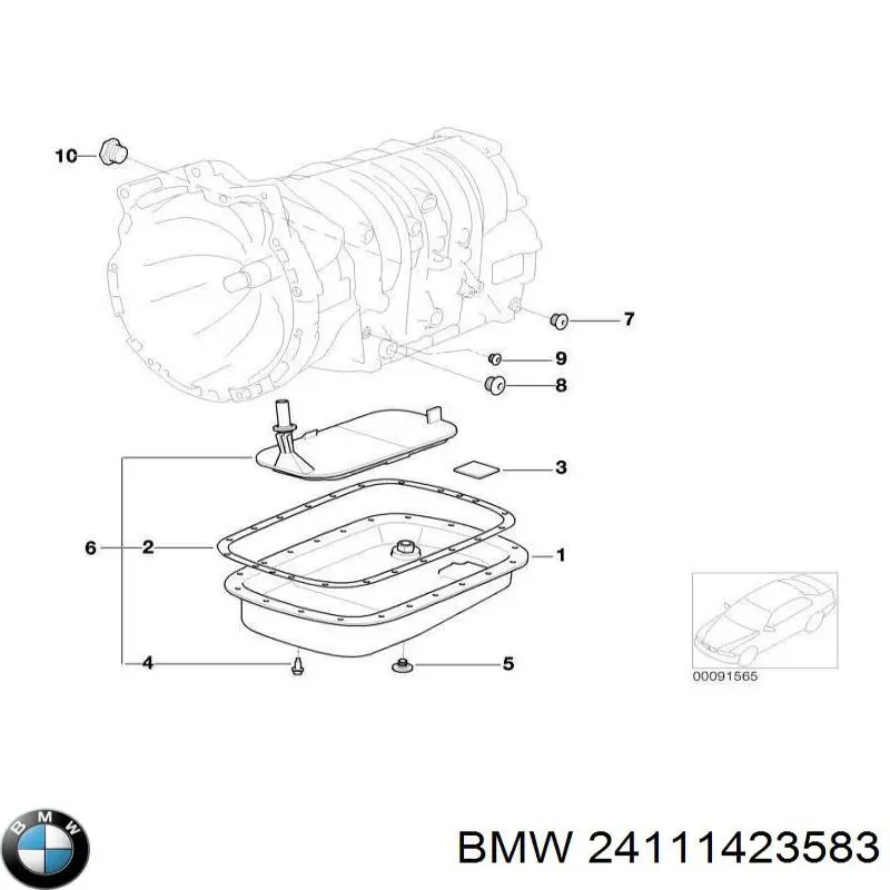 24111423583 BMW Пробка поддона АКПП