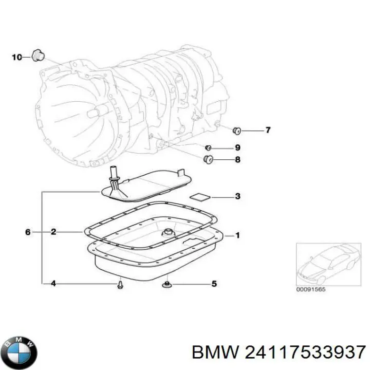 Пробка поддона двигателя BMW 24117533937 цена, от 1.78 USD