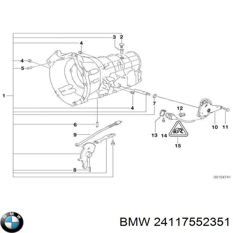 Пробка поддона АКПП BMW 24117552351
