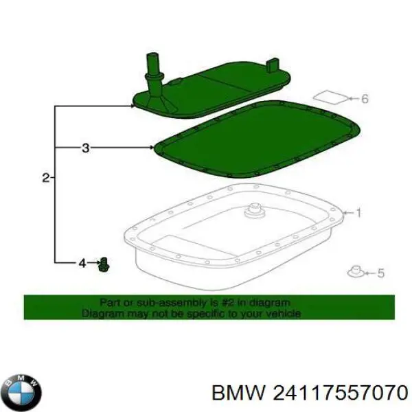 Купить 24117557070 BMW Фильтр автоматической коробки передач