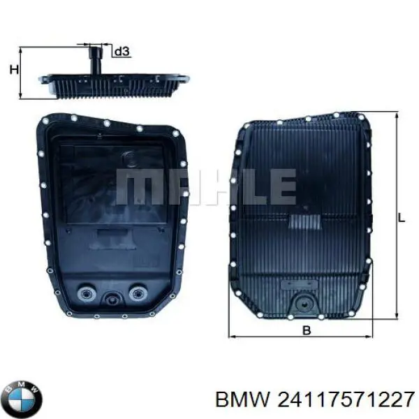 Поддон АКПП 24117571227 BMW