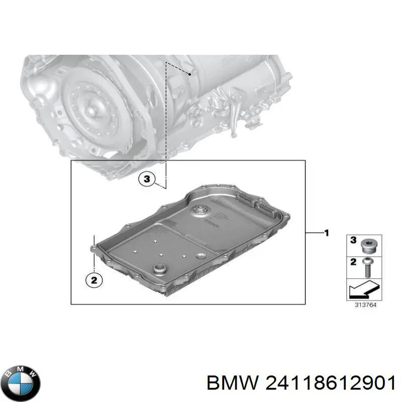 Поддон АКПП BMW 24118612901