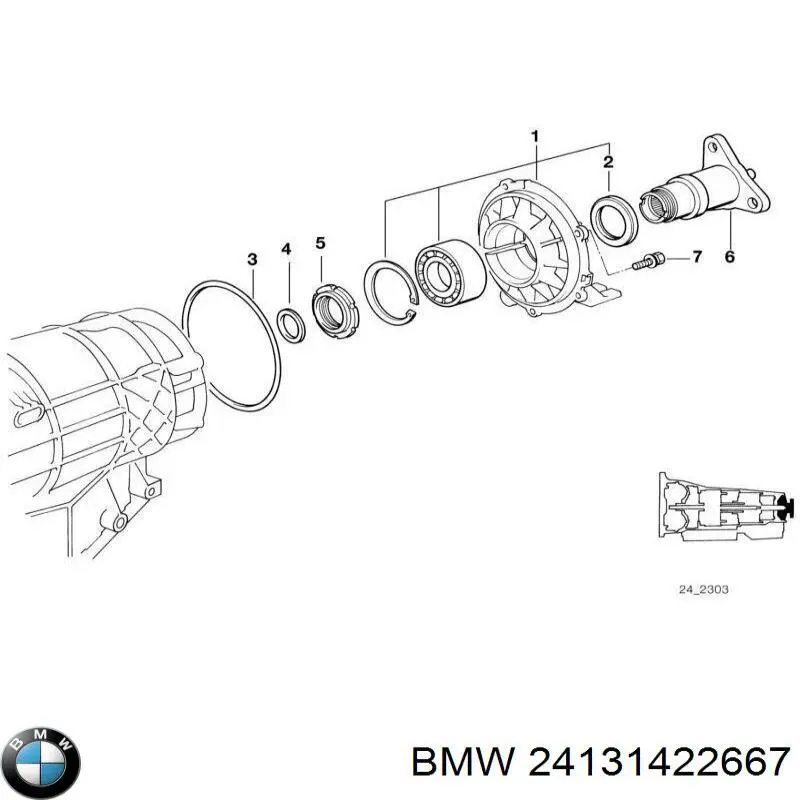 Купить 0750111243 ZF Parts Сальник АКПП/КПП (выходного/вторичного вала)