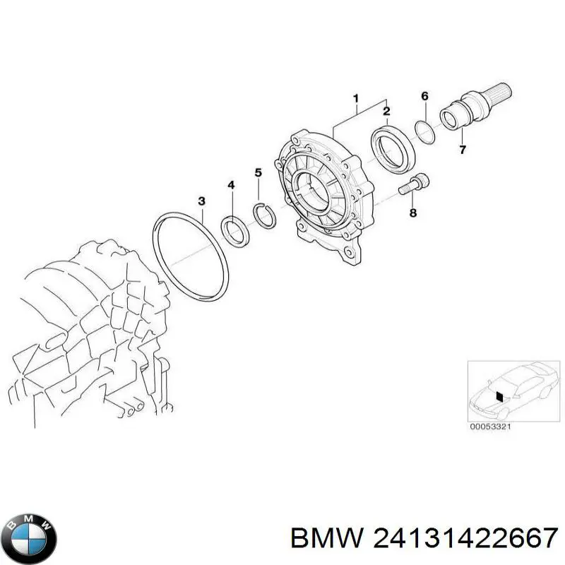 Сальник АКПП/КПП (выходного/вторичного вала) ZF Parts 750111243 цена, от 21.46 USD