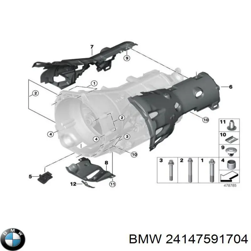 Генератор 24147591704 BMW