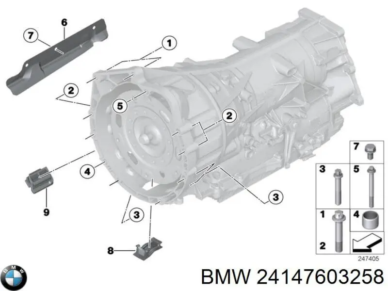 Генератор 24147603258 BMW