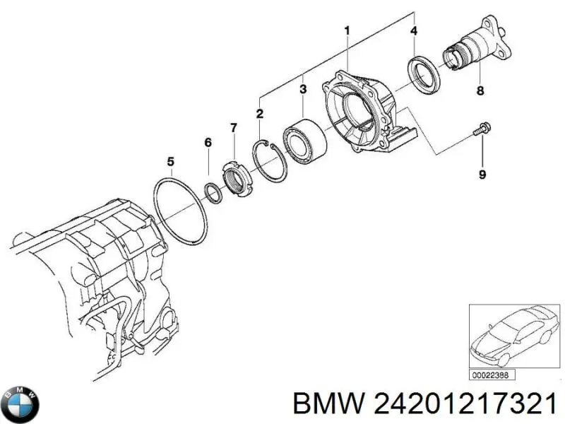 Прокладка крышки маслозаливной горловины BMW 24201217321