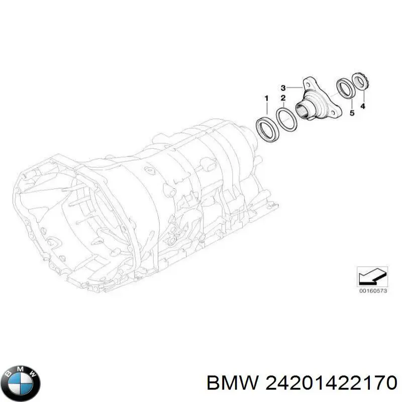 Гайка ступицы задней 24207588761 BMW