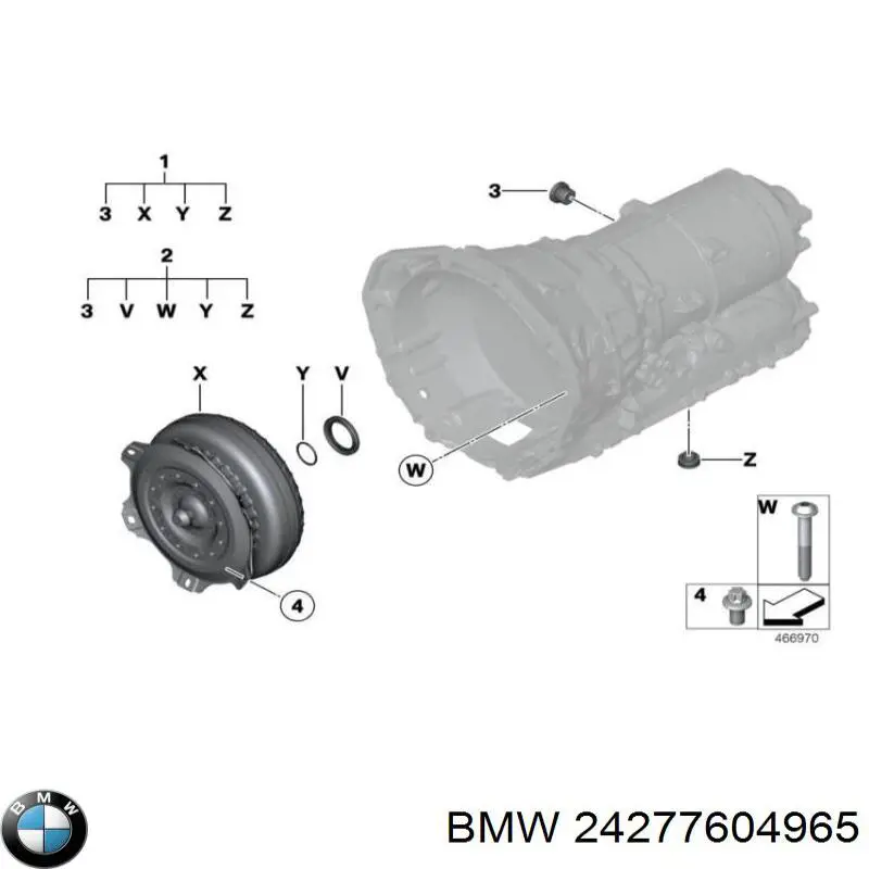 24277604965 BMW ремкомплект гидроблока акпп