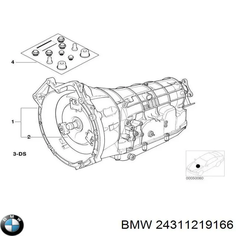 Sello De Junta Torica De Transmision 24311219166 BMW