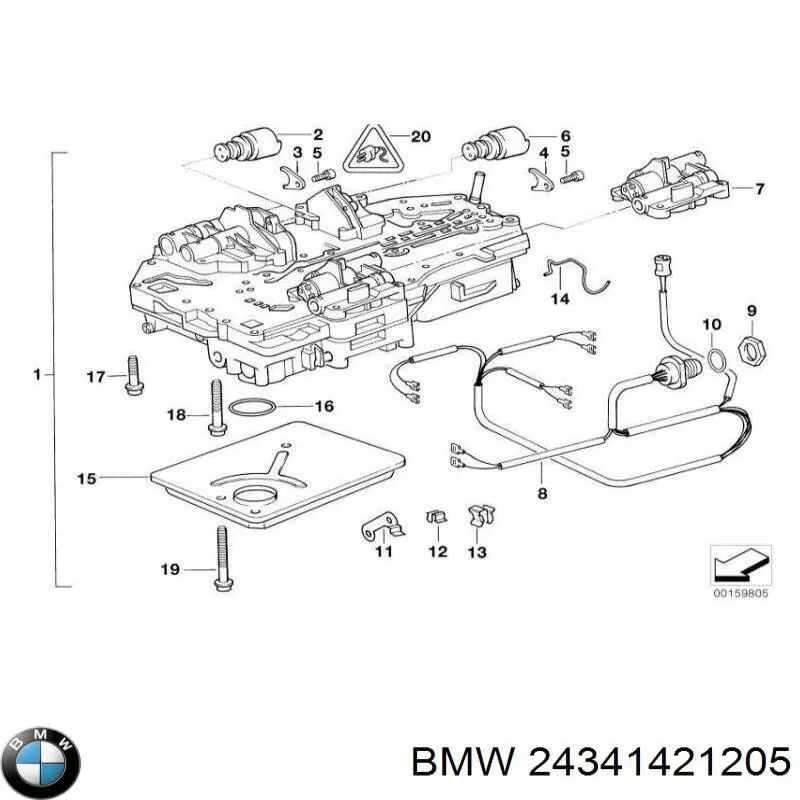 Регулятор холостого хода 24341421205 BMW