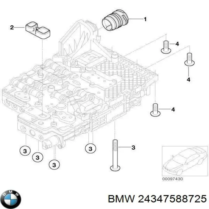 24347588725 BMW Разъем АКПП