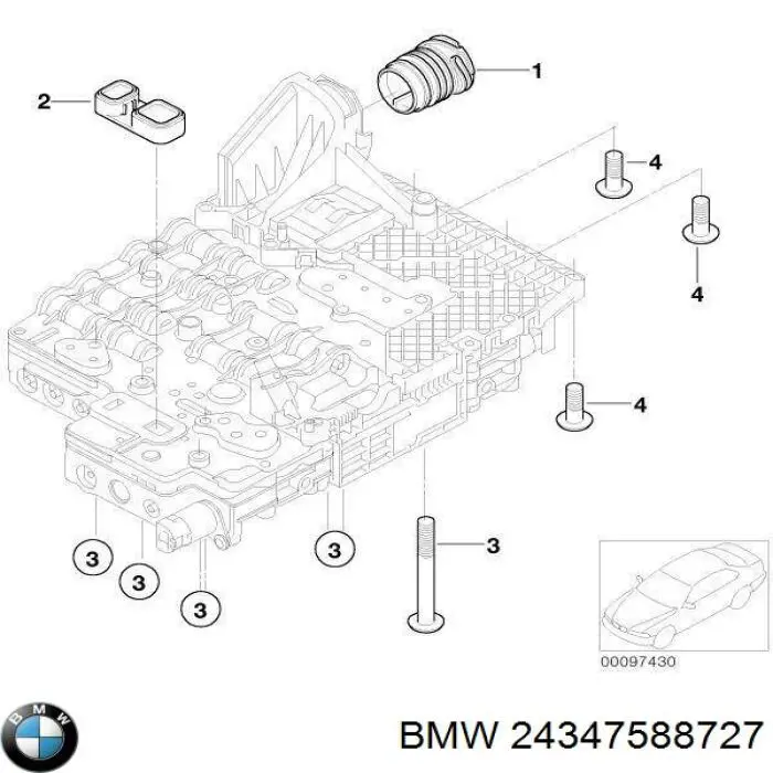 Купить 24347588727 BMW Прокладка поддона АКПП/МКПП