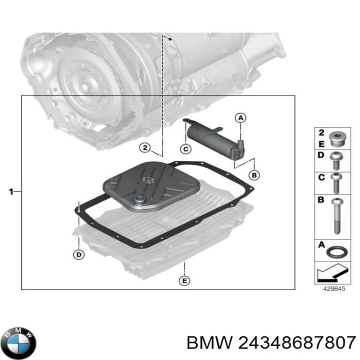  BMW 24348687807 цена, от 592.55 USD