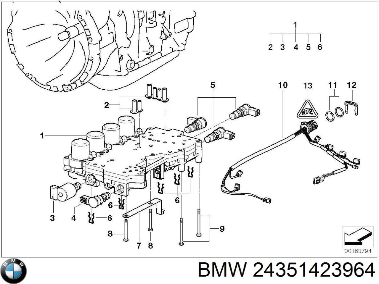 24351423964 BMW Подшипник ступицы задней