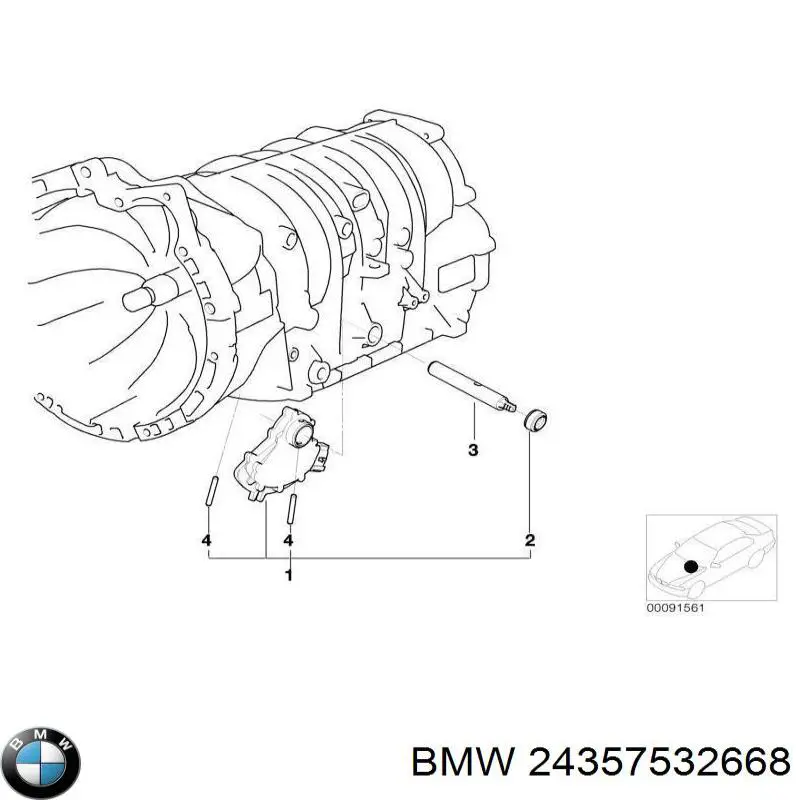 Sensor de posição de seletor da Caixa Automática de Mudança para BMW 3 (E46)