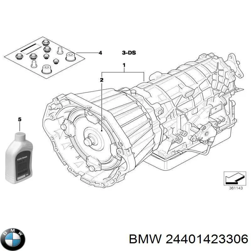 24401423306 BMW conversor de binário da caixa automática de mudança