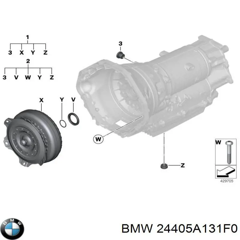 Ремкомплект гидроблока АКПП BMW 24405A131F0 цена, от 80.17 USD