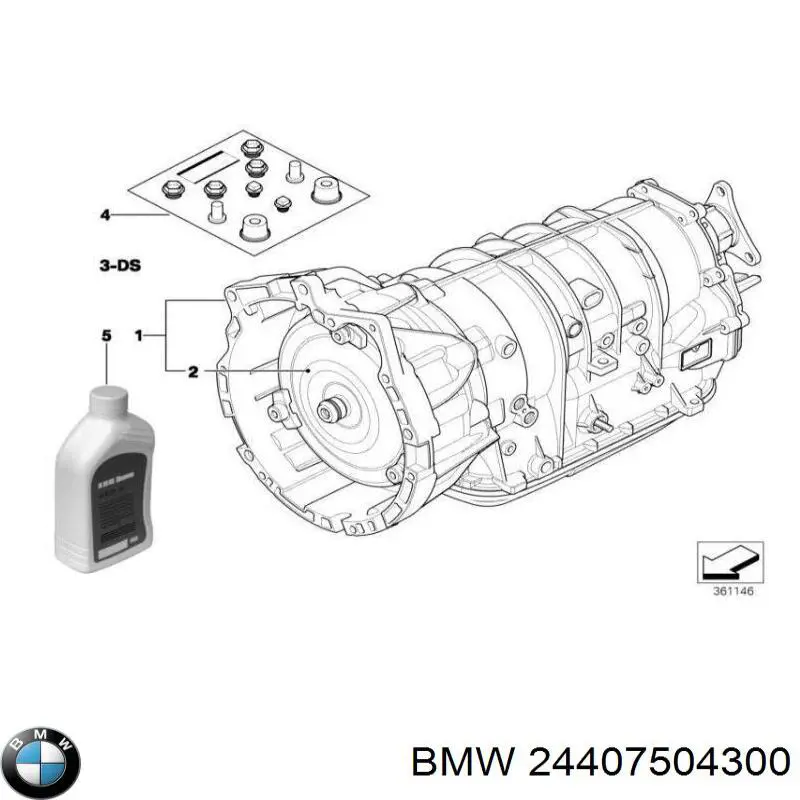 24407504300 BMW conversor de binário da caixa automática de mudança