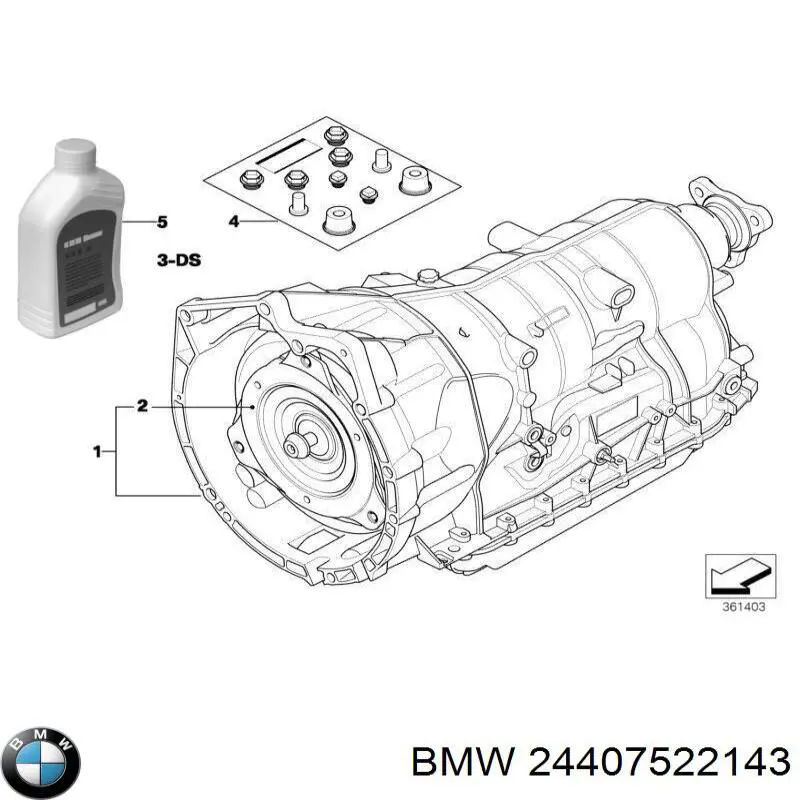 Гидротрансформатор 24407522143 BMW