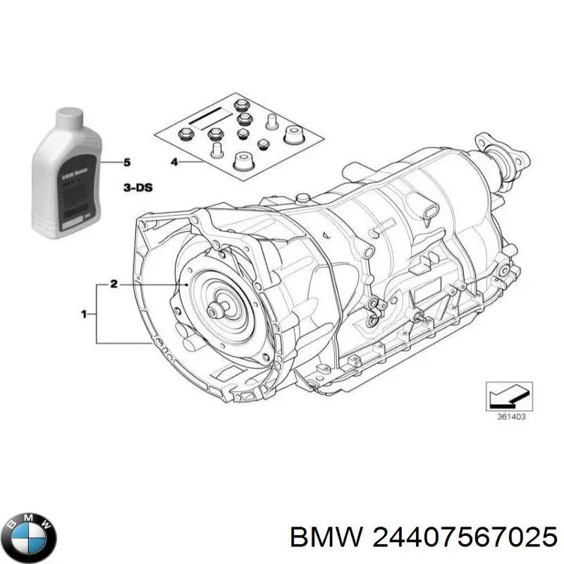 Гидротрансформатор 24407576920 BMW