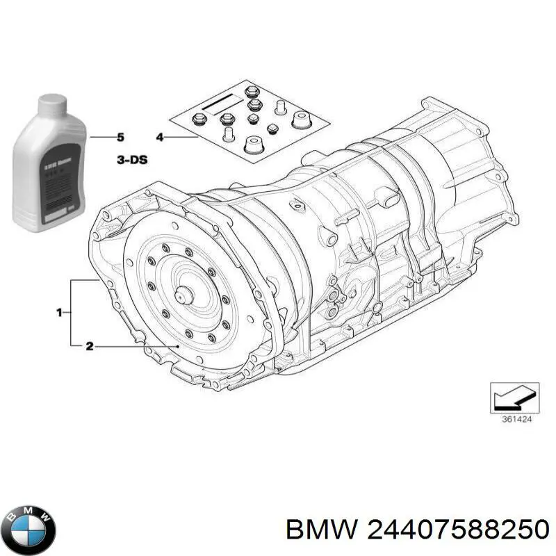 Гидротрансформатор 24407588250 BMW