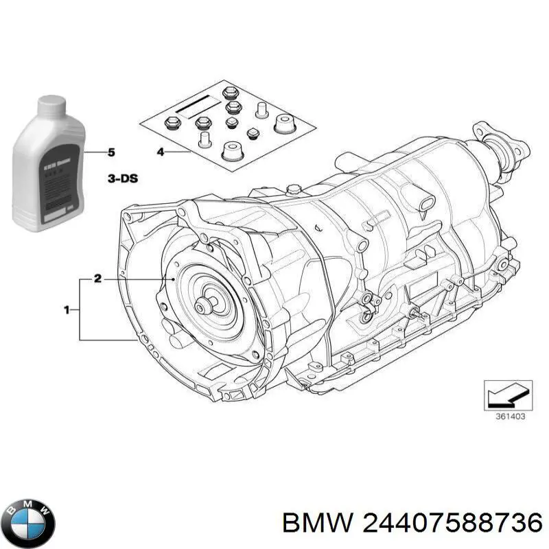24407588736 BMW Гидротрансформатор автоматической коробки передач