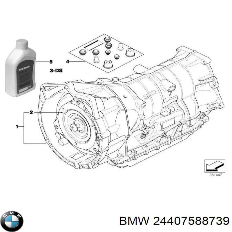 Гидротрансформатор 24407588739 BMW