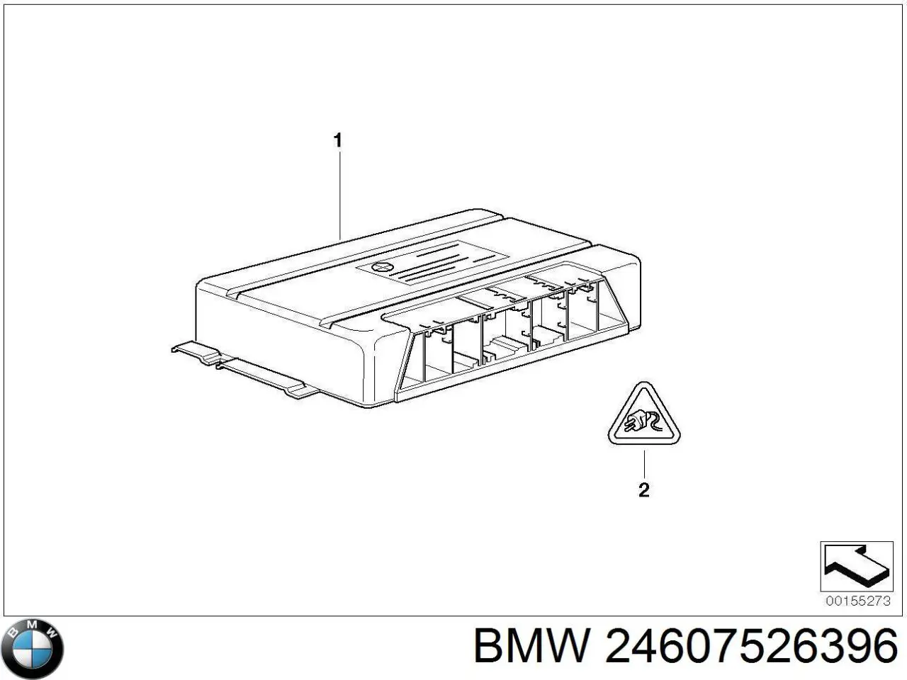 24607526396 BMW módulo de direção (centralina eletrônica da Caixa Automática de Mudança eletrônica)