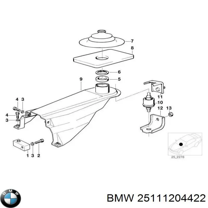 Купить 25111204422 BMW Кронштейн кулисы КПП