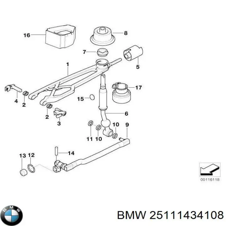  BMW 25111434108 цена, от 16.93 USD