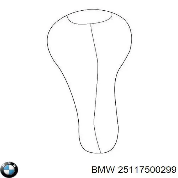 Рукоятка рычага КПП BMW 25117500299