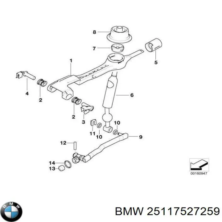 BMW 25117527259 цена, от 175.89 USD