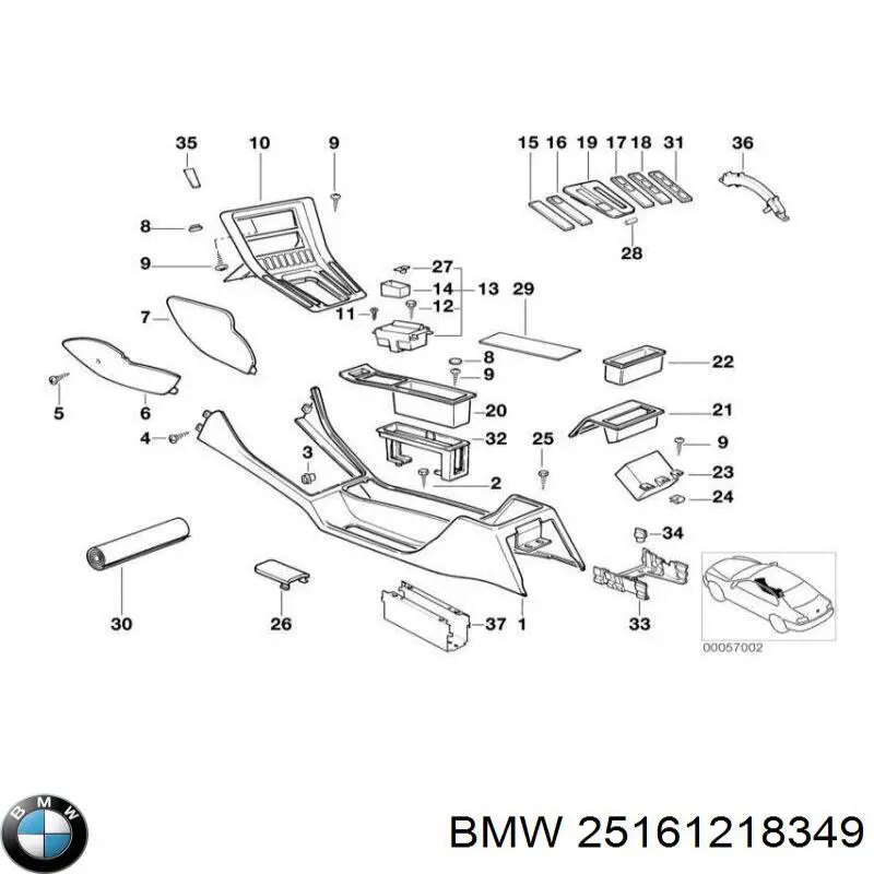 Трос переключения передач, выбора передачи BMW 25161218349 цена, от 126.69 USD