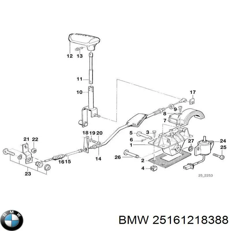 Mecanismo de mudança (ligação) BMW 5  E34