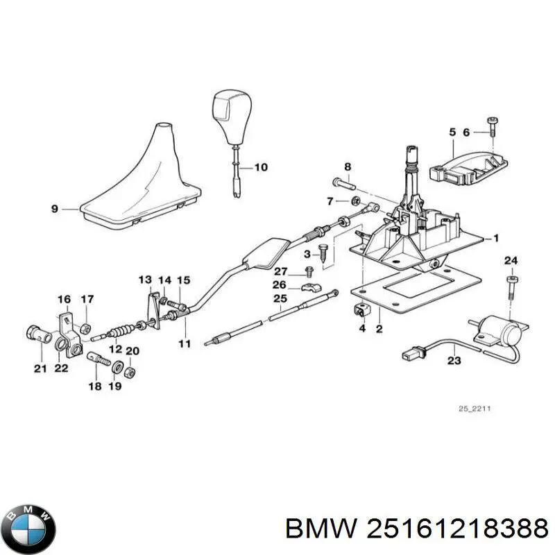  Mecanismo de mudança (ligação) BMW 5 carrinha (E34) (1991 - 1997) 