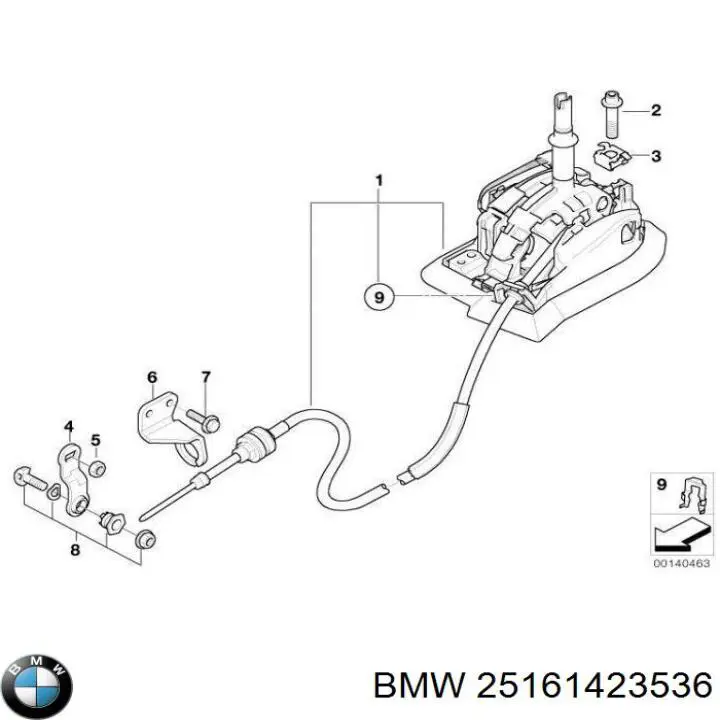 Механизм переключения передач (кулиса) на BMW X5 (E53) купить.