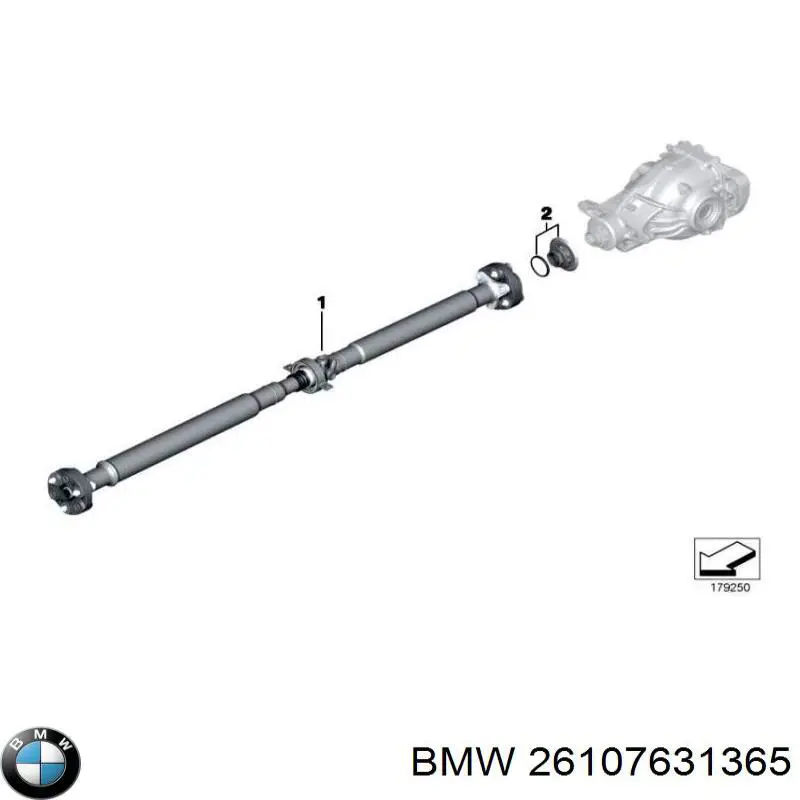 Вал карданный задний в сборе BMW 26108693398 цена, от 521.19 USD