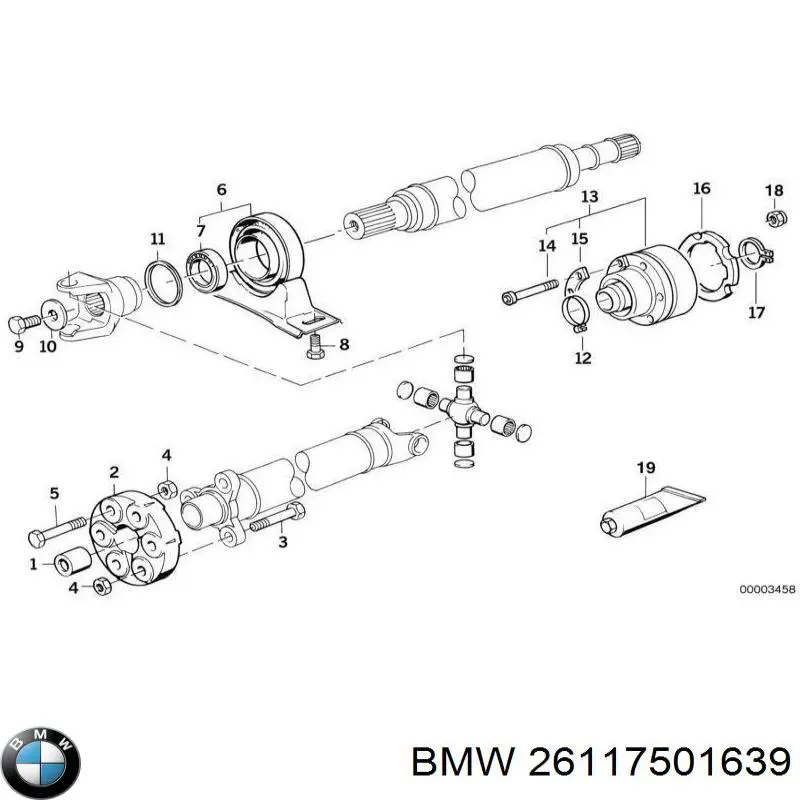 Купить BB3163 Posterparts ШРУС карданного вала заднего, задний