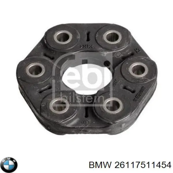 Acoplamento elástico do veio de transmissão 26117511454 BMW