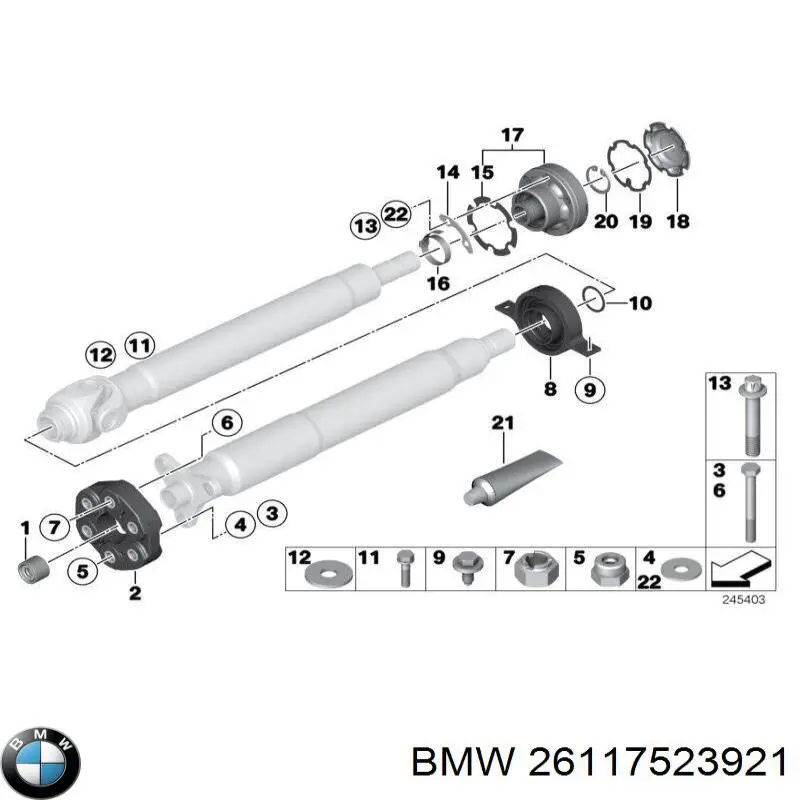 Купить 26117523921 BMW 