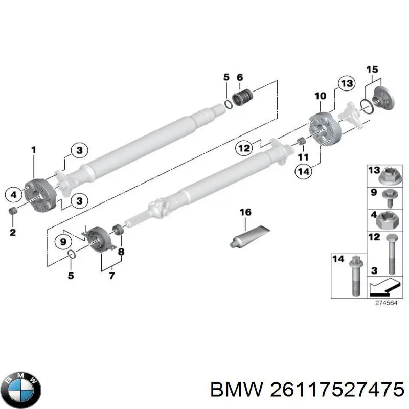 Купить 26117527475 BMW Болт ГБЦ