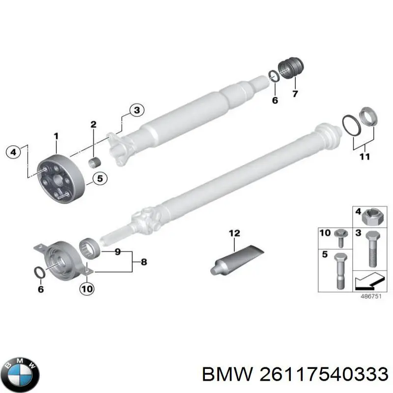 Купить 26117540333 BMW Болт ГБЦ
