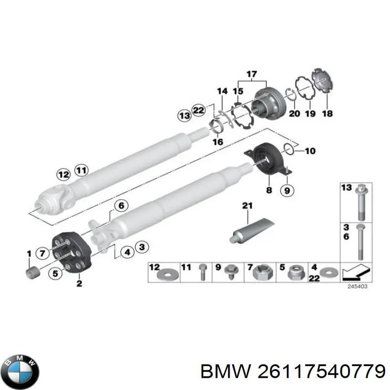 Клапанная крышка 26117540779 BMW