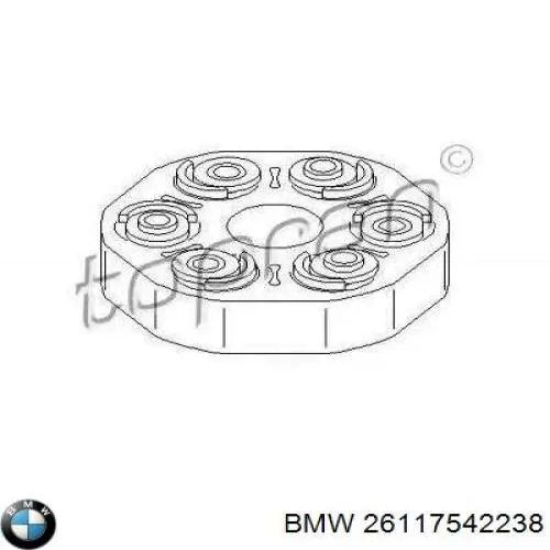 26117542238 BMW Муфта кардана эластичная, передняя